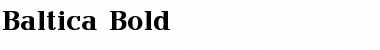 Download Baltica Bold Font Title Preview
