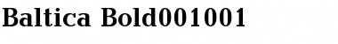 Download Baltica Bold Font Title Preview