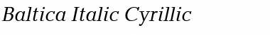 Download BalticaC Italic Font Title Preview