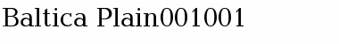 Download Baltica Plain Font Title Preview
