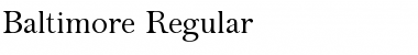 Download Baltimore Regular Font Title Preview
