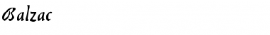 Download Balzac Normal Font Title Preview
