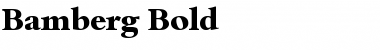 Download Bamberg-Bold Regular Font Title Preview