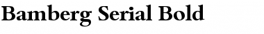 Download Bamberg-Serial Bold Font Title Preview