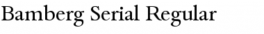 Download Bamberg-Serial Regular Font Title Preview