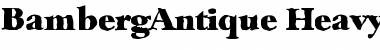 Download BambergAntique-Heavy Regular Font Title Preview