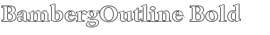 Download BambergOutline Bold Font Title Preview