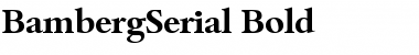 Download BambergSerial Bold Font Title Preview