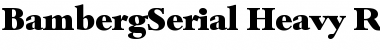 Download BambergSerial-Heavy Regular Font Title Preview