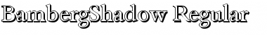 Download BambergShadow Regular Font Title Preview