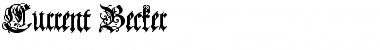 Download Current Becker Normal Font Title Preview