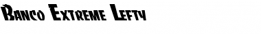 Download Banco Extreme Lefty Regular Font Title Preview