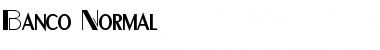 Download Banco Normal Font Title Preview