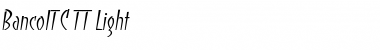 Download BancoITC TT Light Font Title Preview