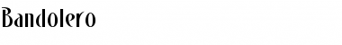 Download Bandolero Regular Font Title Preview