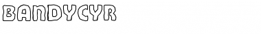 Download BandyCyr Regular Font Title Preview