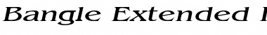 Download Bangle Extended Italic Font Title Preview
