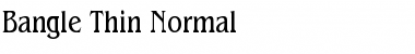 Download Bangle Thin Normal Font Title Preview
