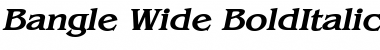 Download Bangle Wide BoldItalic Font Title Preview