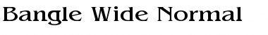 Download Bangle Wide Normal Font Title Preview