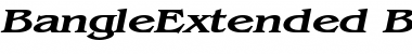 Download BangleExtended BoldItalic Font Title Preview