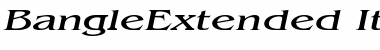 Download BangleExtended Italic Font Title Preview