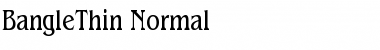 Download BangleThin Normal Font Title Preview