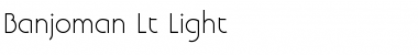 Download Banjoman Lt Light Font Title Preview
