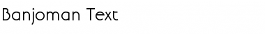 Download Banjoman Text Regular Font Title Preview