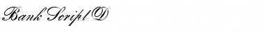 Download Bank Script D Regular Font Title Preview