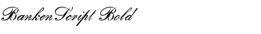 Download BankenScript Bold Font Title Preview
