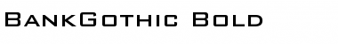 Download BankGothic Bold Font Title Preview