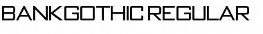 Download BankGothic Regular Font Title Preview