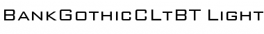 Download BankGothicCLtBT Light Regular Font Title Preview