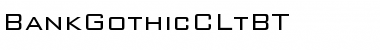 Download BankGothicCLtBT Regular Font Title Preview