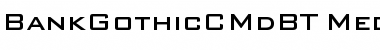 Download BankGothicCMdBT Medium Regular Font Title Preview
