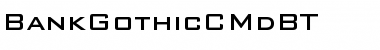 Download BankGothicCMdBT Regular Font Title Preview