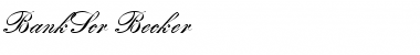 Download BankScr Becker Regular Font Title Preview