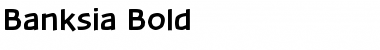 Download Banksia Bold Font Title Preview