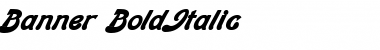 Download Banner BoldItalic Font Title Preview