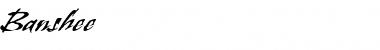 Download Banshee RomanItalic Font Title Preview