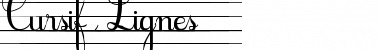 Download Cursif & Lignes Regular Font Title Preview