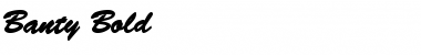 Download Banty Bold Font Title Preview