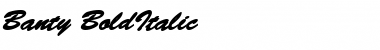 Download Banty BoldItalic Font Title Preview