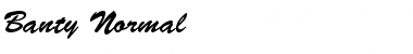 Download Banty Normal Font Title Preview