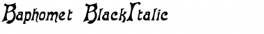 Download Baphomet BlackItalic Font Title Preview