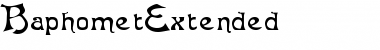 Download BaphometExtended Regular Font Title Preview