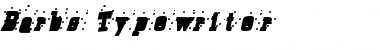 Download Barb's Typewriter Regular Font Title Preview