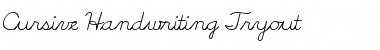 Download Cursive Handwriting Tryout Regular Font Title Preview