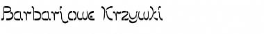 Download Barbarjowe Krzywki Regular Font Title Preview